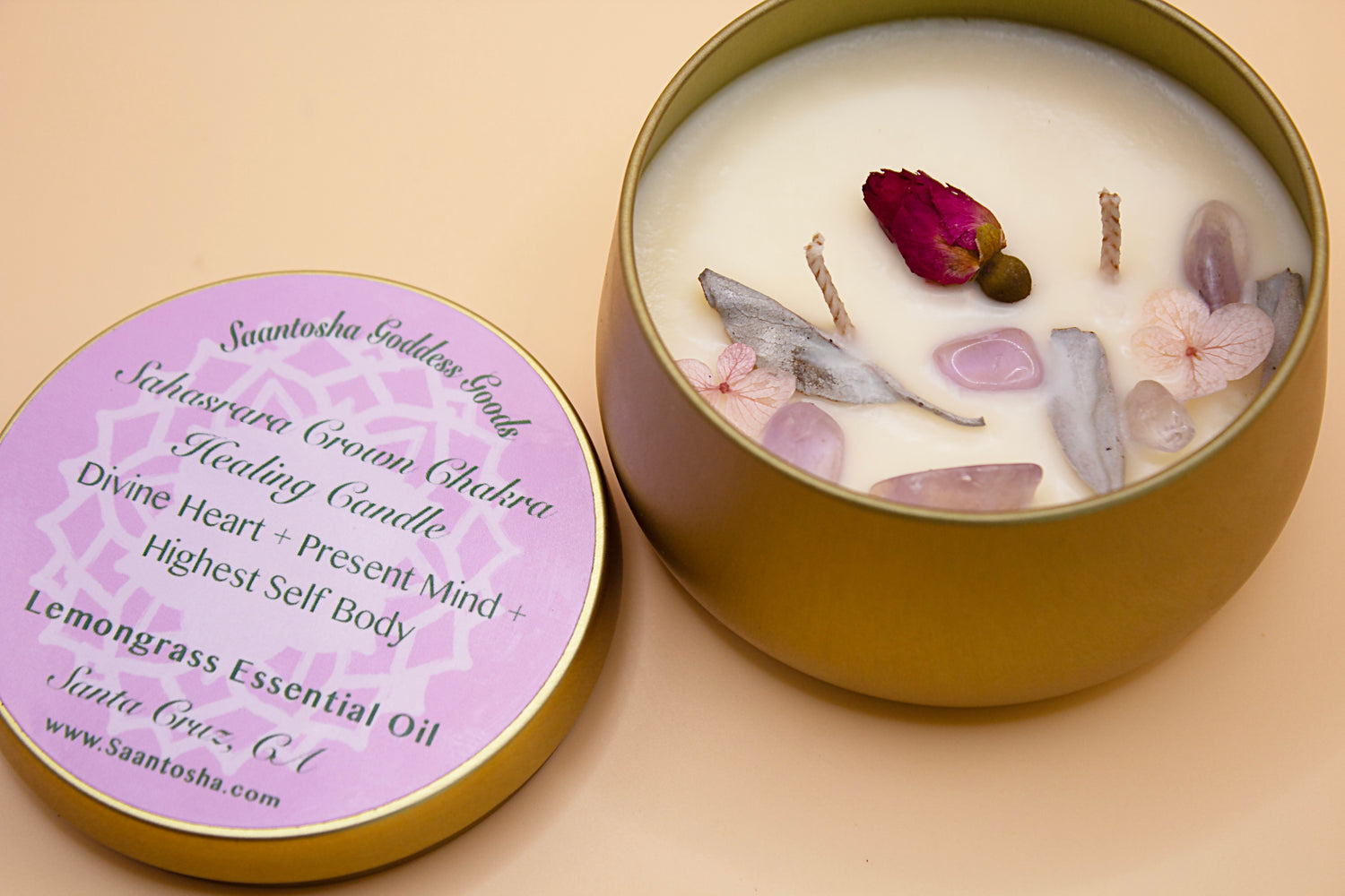 Chakra Healing Gold Candles