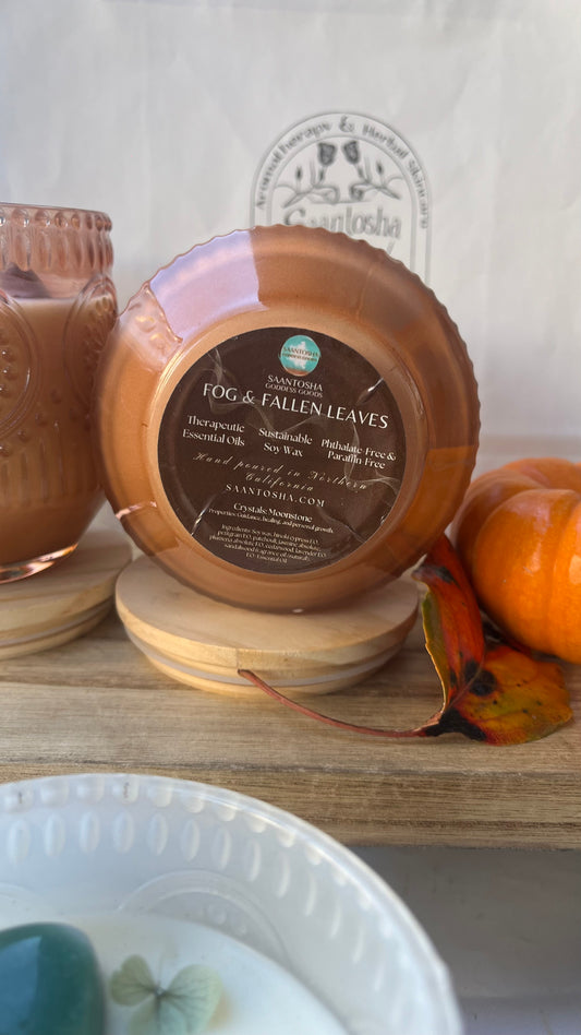 Fog & Fallen Leaves Fall Candle