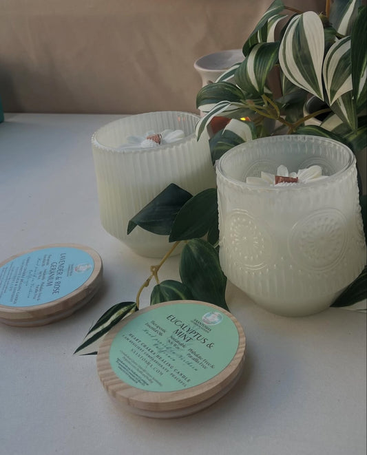 Vintage Daisy Non-Toxic Candle|Wooden Wick