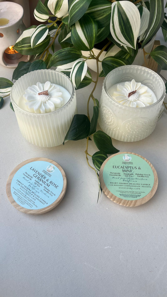 Vintage Daisy Non-Toxic Candle|Wooden Wick