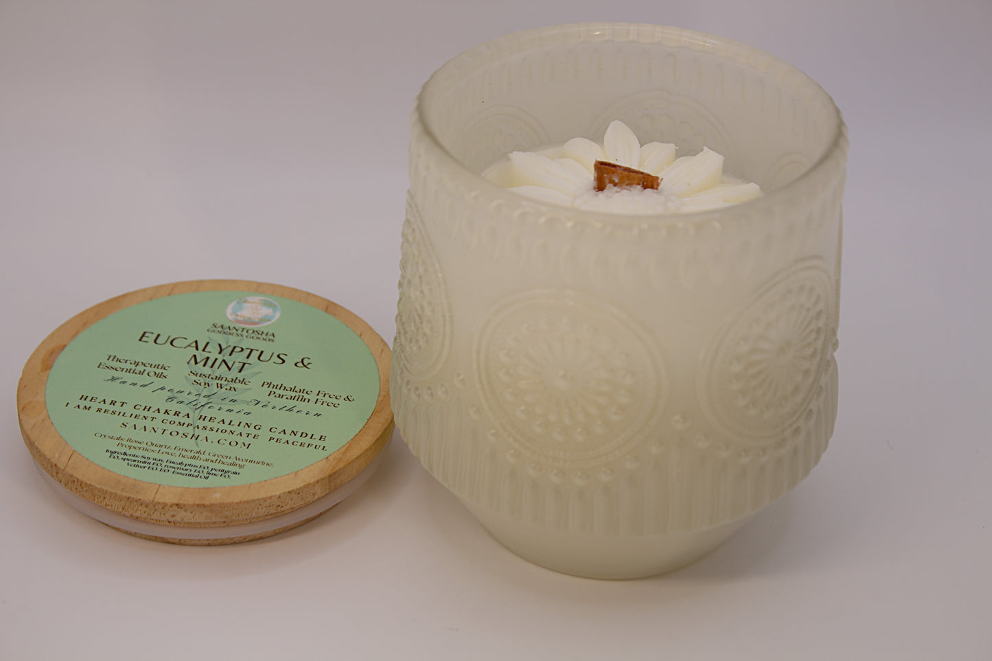 Vintage Daisy Non-Toxic Candles|Wooden Wick