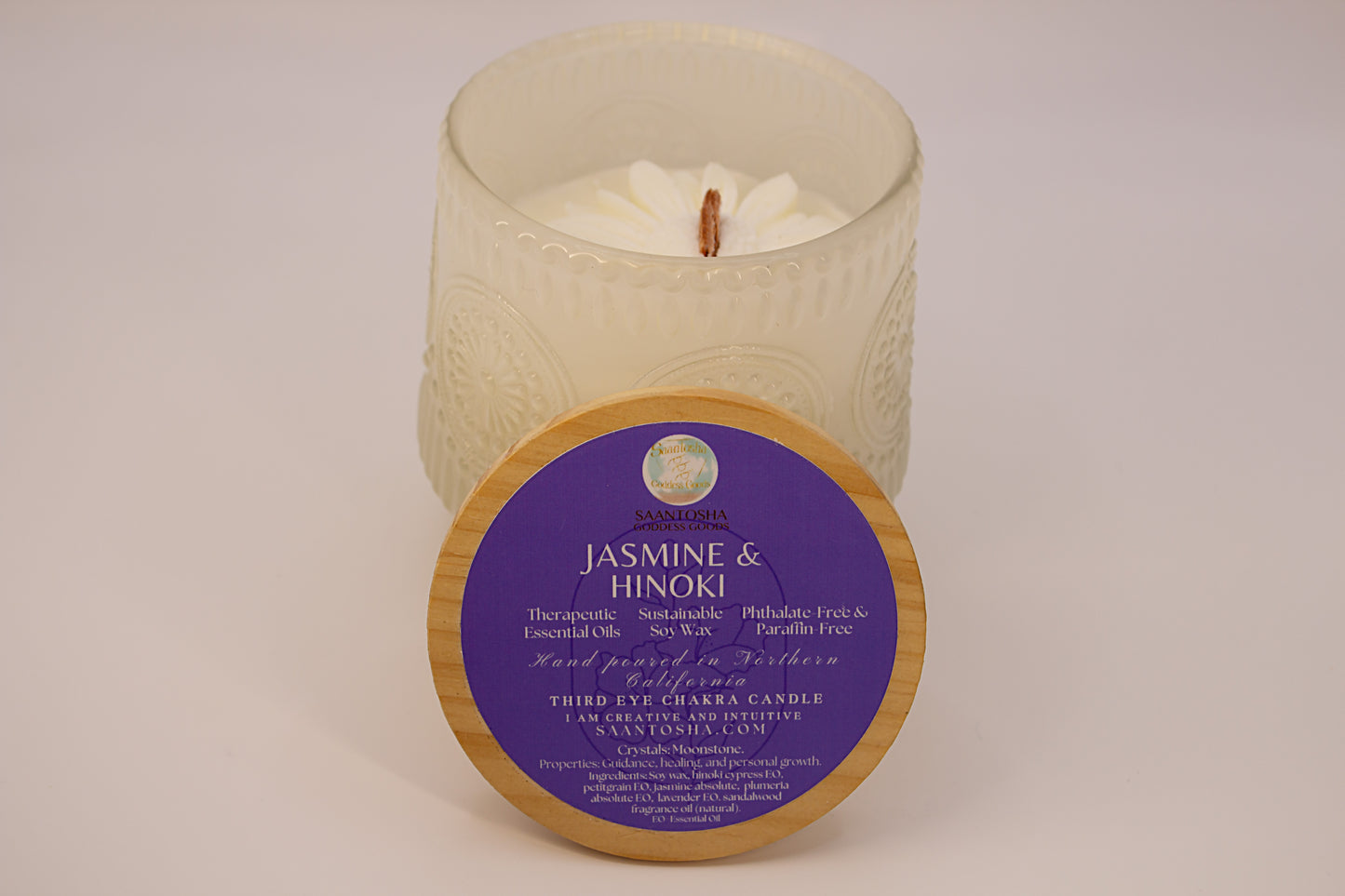 Vintage Daisy Non-Toxic Candles|Wooden Wick