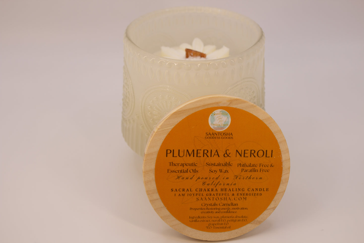 Vintage Daisy Non-Toxic Candles|Wooden Wick