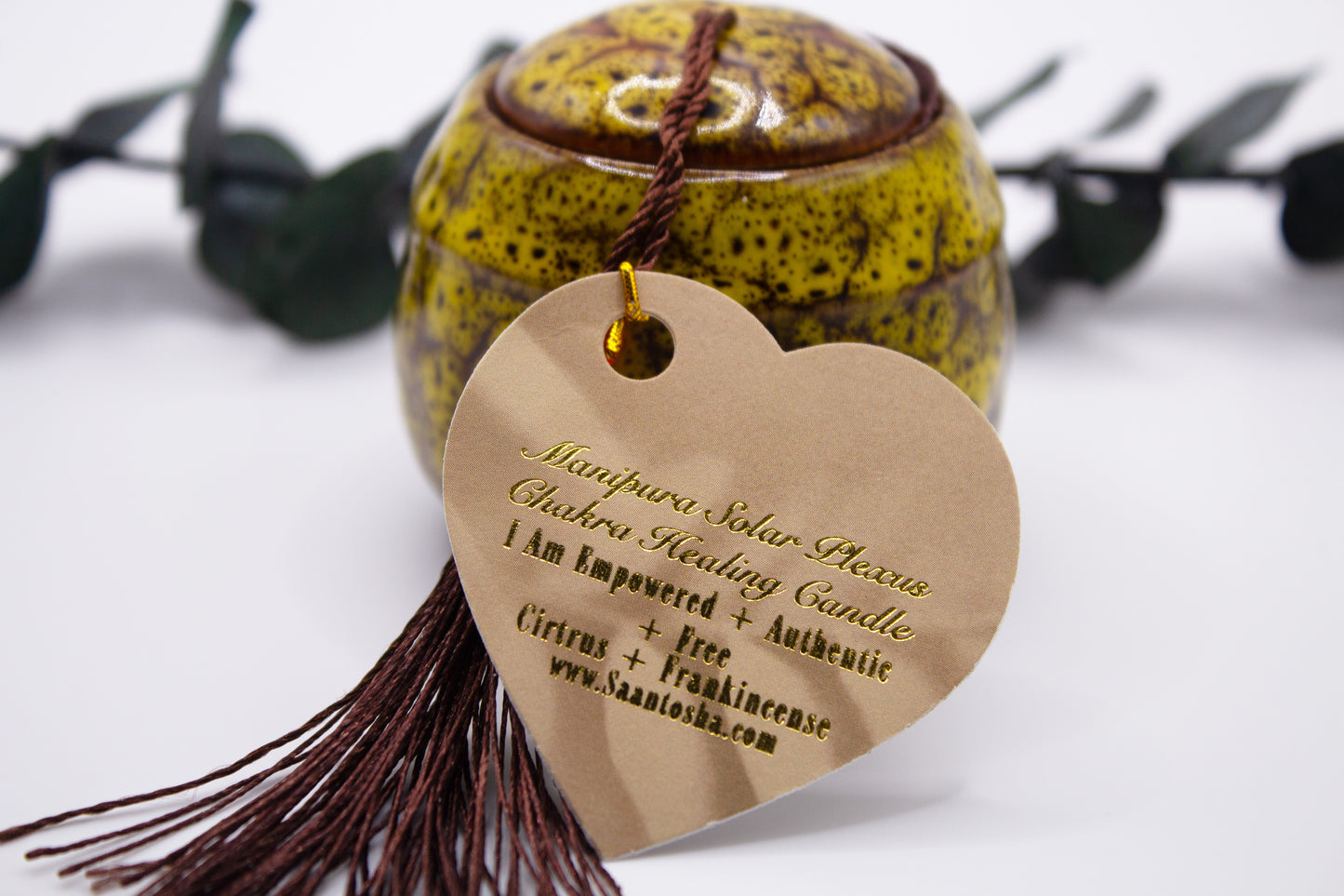 7 Non-Toxic Candle Set| Chakra Candles with Crystals