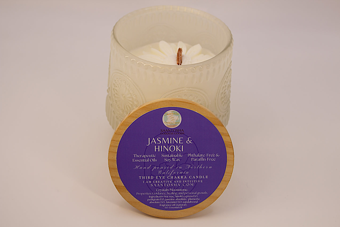 Vintage Daisy Non-Toxic Candles|Wooden Wick