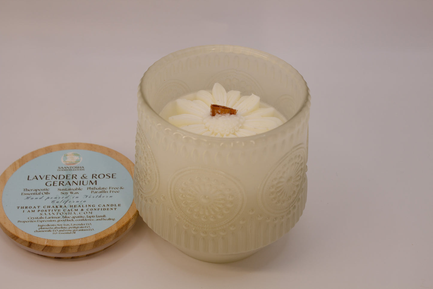 Vintage Daisy Non-Toxic Candles|Wooden Wick