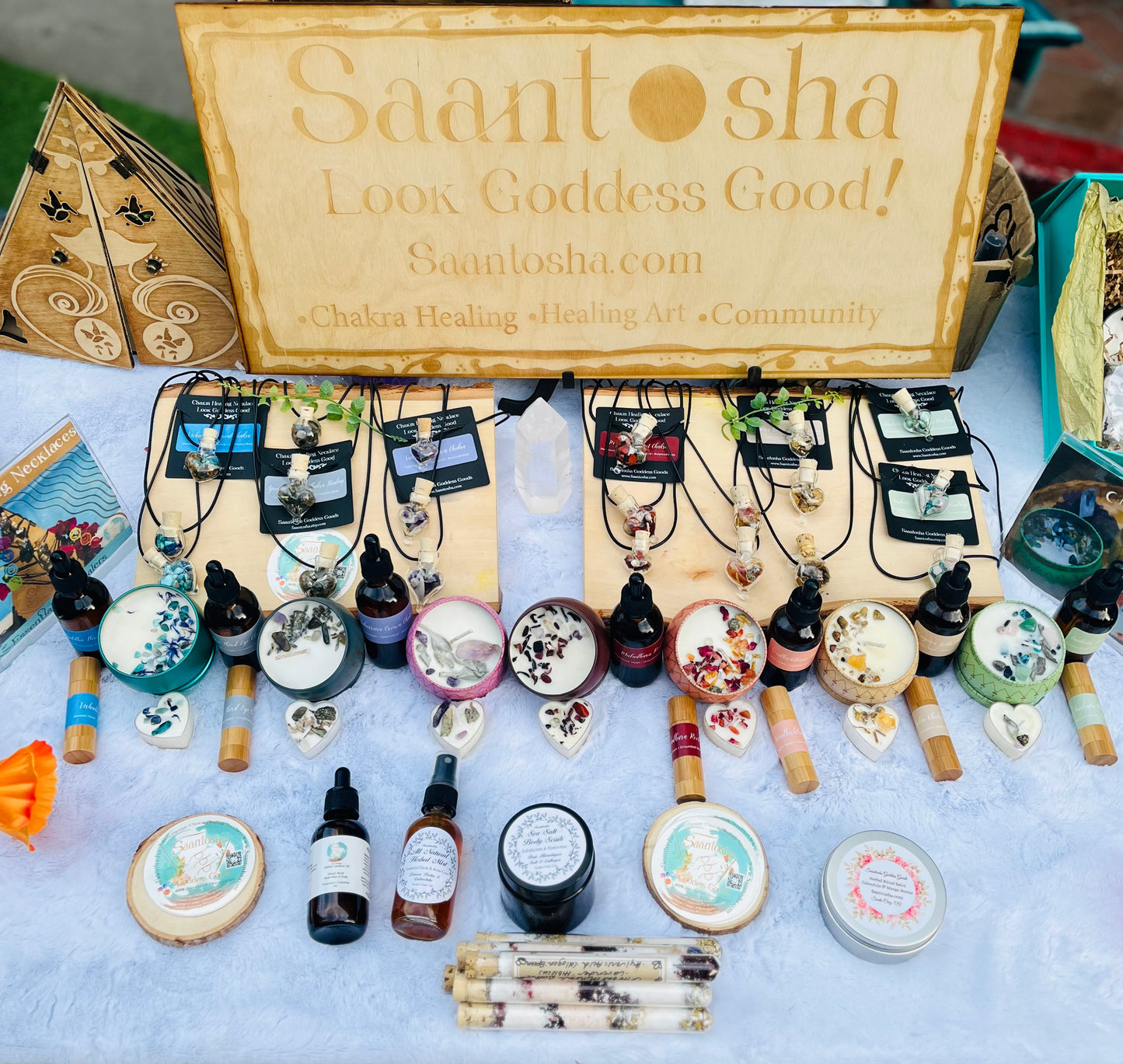 Plumeria Aromatherapy + Chakra Healing Potion Necklace | Svadhishthana Sacral Chakra