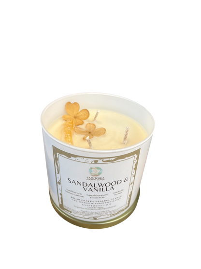 3-Wick Non-Toxic Candle with Crystals