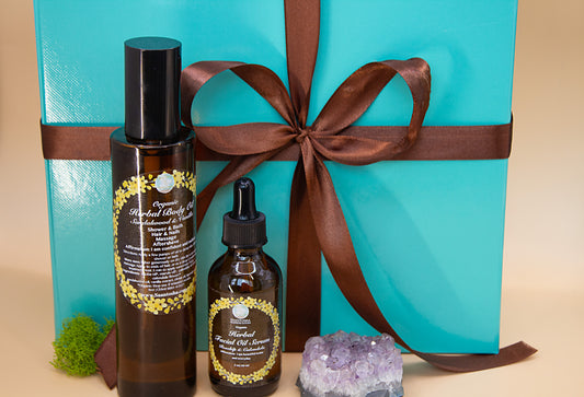 Be Glowy Duo Gift Set | Organic Face Serum & Body Oil |Gift Box Best Value