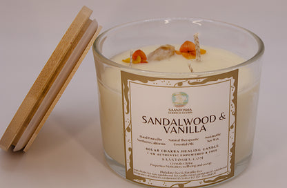 3-Wick Non-Toxic Candles with Crystals