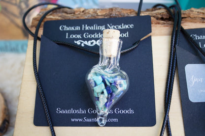 Lavender & Frankincense Aromatherapy Throat Chakra Necklace